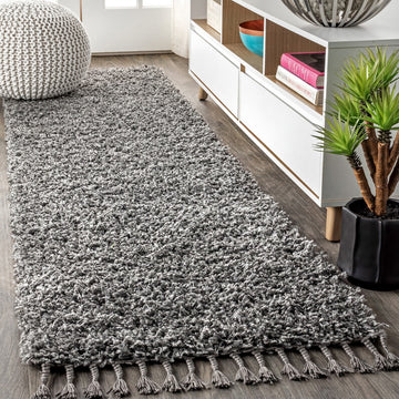 Mercer Shag Plush Tassel Area Rug